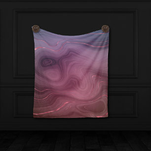 Sangria Strata Moody Pink und Lila Luxe Agate Fleecedecke