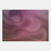 Sangria Strata | Moody Pink und Lila Luxe Agate Geschenkpapier Set (Vorderseite 3)