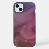 Sangria Strata | Moody Pink und Lila Luxe Agate iPhone Hülle (Rückseite)