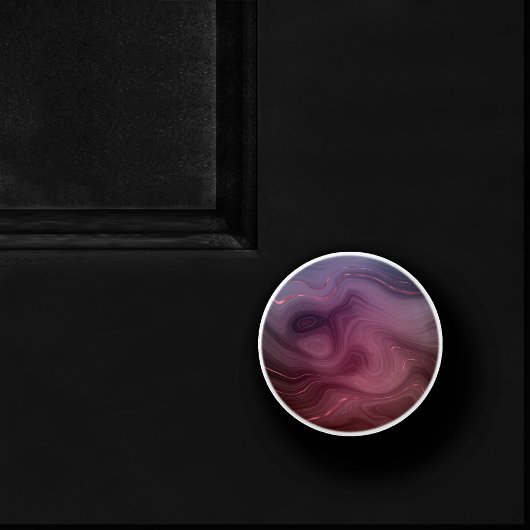 Sangria Strata | Moody Pink und Lila Luxe Agate Keramikknauf