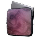 Sangria Strata | Moody Pink und Lila Luxe Agate Laptopschutzhülle (Vorderseite Links)