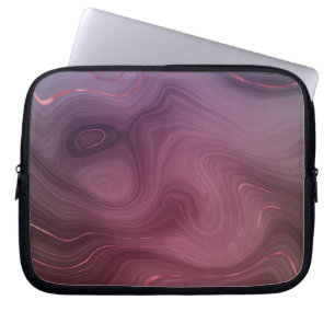 Sangria Strata Moody Pink und Lila Luxe Agate Laptopschutzhülle