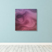 Sangria Strata | Moody Pink und Lila Luxe Agate Leinwanddruck (Insitu (Holzboden))