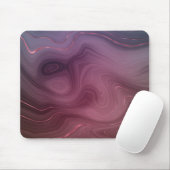 Sangria Strata | Moody Pink und Lila Luxe Agate Mousepad (Mit Mouse)