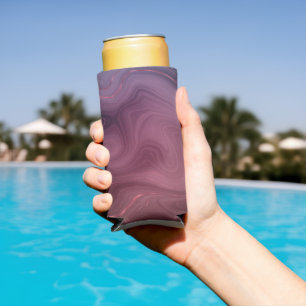 Sangria Strata   Moody Pink und Lila Luxe Agate Selters Dosenkühler