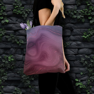 Sangria Strata Moody Pink und Lila Luxe Agate Tasche