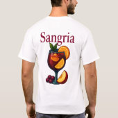 Sangria T-Shirt – Fruity Wine Cocktail (Rückseite)