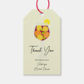 Sangria & Tapas Spanish Cocktail Bridal Shower Geschenkanhänger (Vorderseite)