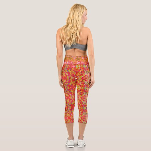 Sangria Tone Capri Leggings (Rückseite)