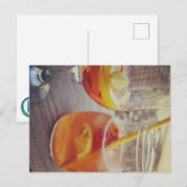 Sangria und Sonnenschein Feiertagspostkarte (Vorne/Hinten)