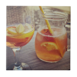Sangria und Sonnenschein Fliese