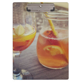 Sangria und Sonnenschein Klemmbrett