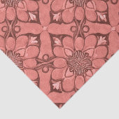 Sangria Viktorianische Blume Lattice Design Style Seidenpapier (Ausschnitt)