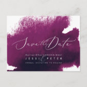 Sangria Watercolor Save the Date Postkarte (Vorderseite)