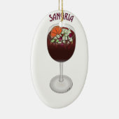 SANGRIA WINE DESIGN KERAMIKORNAMENT (Rechts)