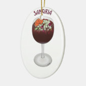 SANGRIA WINE DESIGN KERAMIKORNAMENT (Links)