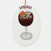 SANGRIA WINE DESIGN KERAMIKORNAMENT (Vorne)