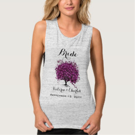 Sangria Wine Heart Leaf Tree Wedding Party Tri-Blend Shirt