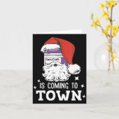 Sani-cloth Is Coming To Town Funny Nurse Nursing C Karte (Gelbe Blume)