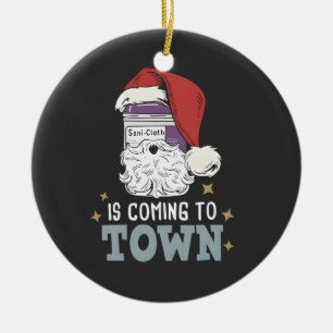 Sani Cloth Weihnachten Krankenschwester Feiertag M Keramik Ornament