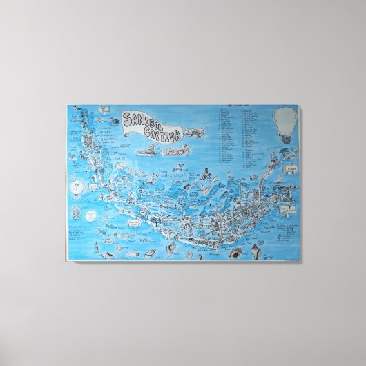SANIBEL CAPTIVA ISLAND FLORIDA LEINWANDDRUCK (Vorderseite)