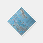 SANIBEL CAPTIVA ISLAND FLORIDA SERVIETTE (Ecke)