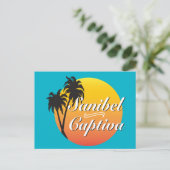 Sanibel Captiva Islands Florida Elegante Palms Postkarte (Stehend Vorderseite)