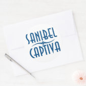 Sanibel Captiva Islands Florida Runder Aufkleber (Umschlag)