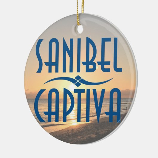 Sanibel Captiva Islands Florida Sunset Keramik Ornament (Links)