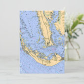 Sanibel Captiva Nautical 5x7 Big Postcard (Stehend Vorderseite)