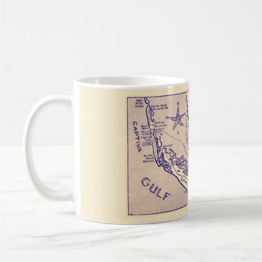 Sanibel Captival Map Tasse (Links)