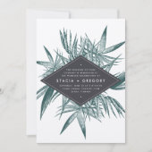 Sanibel | Einladung zur Vintagen Tropischen Hochze (Vorderseite)