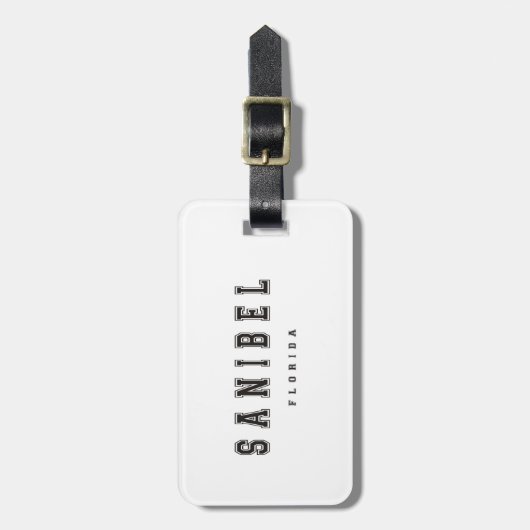 Sanibel Florida Gepäckanhänger (Vorderseite vertikal)