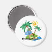Sanibel Florida Kühlschrank Magnet (Vorderseite/Rückseite)
