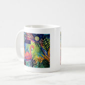 Sanibel Insel-Flamingo-Kunst Kaffeetasse (Vorderseite Links)