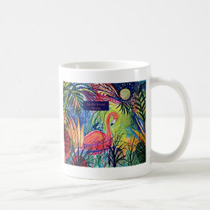 Sanibel Insel-Flamingo-Kunst Kaffeetasse