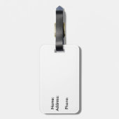 Sanibel Insel-Floridaseashellentwurf Gepäckanhänger (Rückseite vertikal)