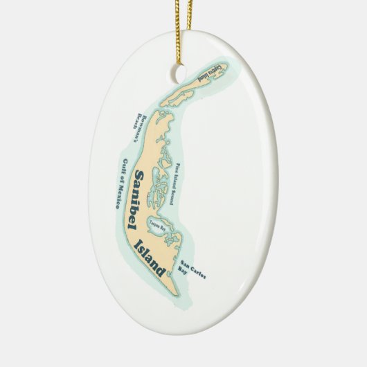 Sanibel Insel Keramikornament (Links)