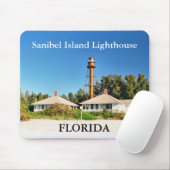 Sanibel Insel-Leuchtturm, Florida Mousepad (Mit Mouse)