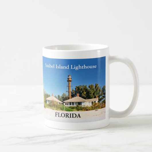 Sanibel Insel-Leuchtturm, Florida-Tasse Kaffeetasse (Rechts)
