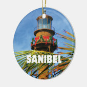 Sanibel Insel-Leuchtturm-Weihnachten Keramik Ornament (Links)