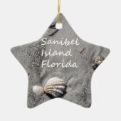 Sanibel Insel-Sand-Muscheln Keramikornament (Vorne)