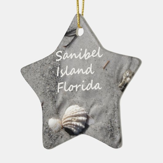 Sanibel Insel-Sand-Muscheln Keramikornament (Links)