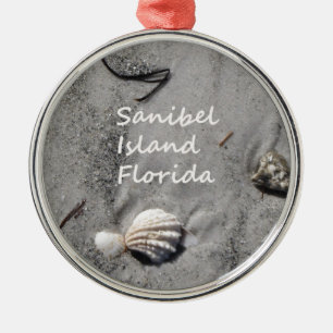 Sanibel Insel-Sand-Muscheln Ornament Aus Metall