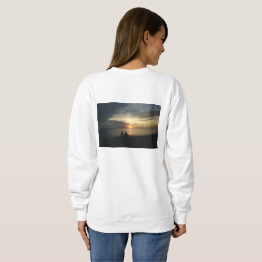 Sanibel Insel-Sonnenuntergang Sweatshirt (Schwarz voll)