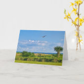 Sanibel Insel-Strand-Gruß-Karte Karte (Gelbe Blume)