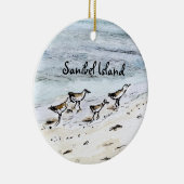 Sanibel Inselandenken Weihnachtsverzierung Keramik Ornament (Rechts)