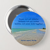 Sanibel Island Beach Florida Vor Hurrikan Ian Button (Vorne & Hinten)