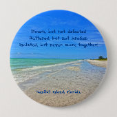 Sanibel Island Beach Florida Vor Hurrikan Ian Button (Vorderseite)