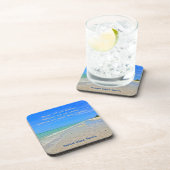 Sanibel Island Beach Florida Vor Hurrikan Ian Getränkeuntersetzer (Rechte Seite)